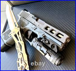 Slide with Ported Barrel For Glock 19 Gen 3 Complete G19 Upper RMR Cut +FREE KNIFE Slide with Ported Barrel For Glock 19 Gen 3 Complete G19 Upper RMR Cut +FREE KNIFE