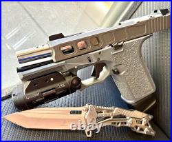 Slide with Ported Barrel For Glock 19 Gen 3 Complete G19 Upper RMR Cut +FREE KNIFE