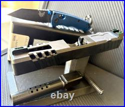 Slide with Ported Barrel For Glock 19 Gen 3 RMR Cut Complete G19 Upper +FREE KNIFE