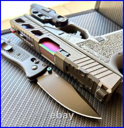 Slide with Ported Barrel For Glock 19 Gen 3 RMR Cut Complete G19 Upper +FREE KNIFE