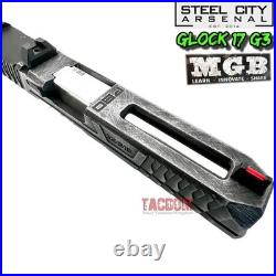 Steel City Arsenal Rare Mgb Complete Battleworn Grey Slide Barrel Glock 17 Gen 3