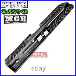 Steel City Arsenal Rare Mgb Complete Battleworn Grey Slide Barrel Glock 17 Gen 3