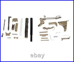 Tan Glock 19 17 Complete Slide Lower Parts Kit Gen 3 FDE Trigger LPK G19 G17