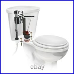Universal Complete Toilet Repair Kit Flush Fill Valve Flapper Replacement Parts