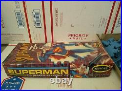 Vintage 1963 AURORA # 462-98 SUPERMAN Plastic Model KIT with BOX Parts Complete