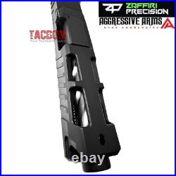 ZAFFIRI COMPLETE BLACK ZPS. 4 SLIDE For GLOCK 19 GEN 3 SPIRAL BARREL UPPER PARTS