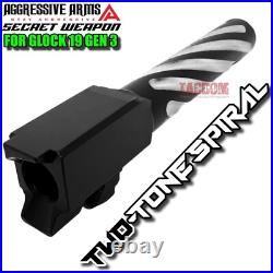 ZAFFIRI COMPLETE BLACK ZPS. 4 SLIDE For GLOCK 19 GEN 3 SPIRAL BARREL UPPER PARTS