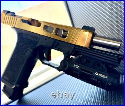 Zaffiri Glock 17 Gen 3 Slide Trijicon RMR Cut Complete Gold G17 Upper FREE KNIFE