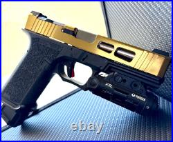 Zaffiri Glock 17 Gen 3 Slide Trijicon RMR Cut Complete Gold G17 Upper FREE KNIFE