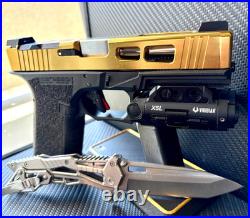 Zaffiri Glock 17 Gen 3 Slide Trijicon RMR Cut Complete Gold G17 Upper FREE KNIFE