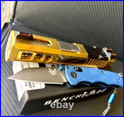 Zaffiri Glock 26 Gen 3 Slide RMR Optics Cut Complete Gold G26 Upper +FREE KNIFE