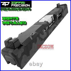 Zaffiri Ibs Black Camo Complete Ported Slide Polished Barrel Upk Glock 19 Gen 3