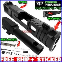 Zaffiri Ibs Black Complete Ported Slide Black Barrel + Upk + Sights Glock 43 43x
