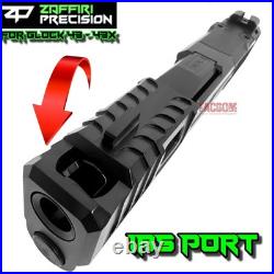 Zaffiri Ibs Black Complete Ported Slide Black Barrel + Upk + Sights Glock 43 43x