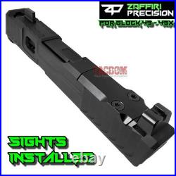 Zaffiri Ibs Black Complete Ported Slide Black Barrel + Upk + Sights Glock 43 43x