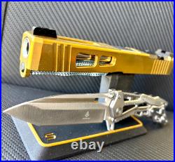 Zaffiri Slide For Glock 17 Gen 3 Trijicon RMR Cut Complete G17 Upper +FREE KNIFE