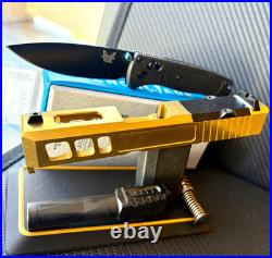 Zaffiri Slide For Glock 26 Gen 3 RMR Optics Cut Complete G26 Upper +FREE KNIFE