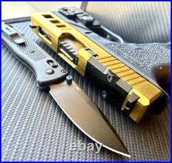 Zaffiri Slide For Glock 26 Gen 3 RMR Optics Cut Complete G26 Upper +FREE KNIFE